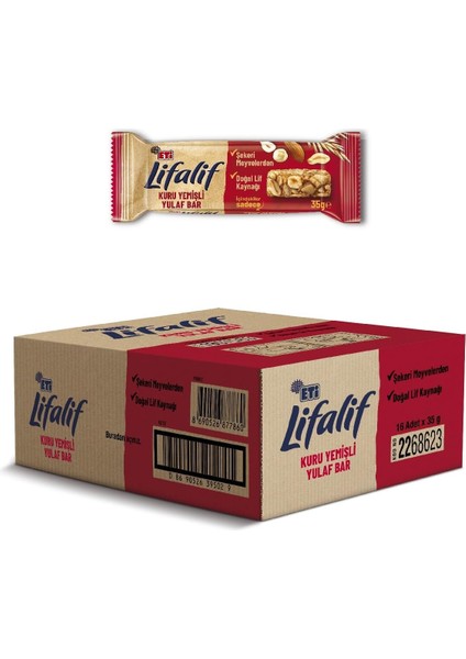 Eti Lifalif Kuruyemişli Yulaf Bar 35 G x 16 Adet fiyatları