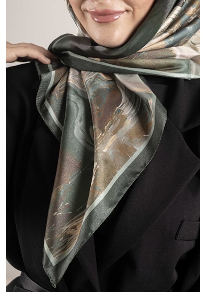 Dijital Kristal Desenli Eşarp 95x95 – Pastel Desen-3 fırsatları