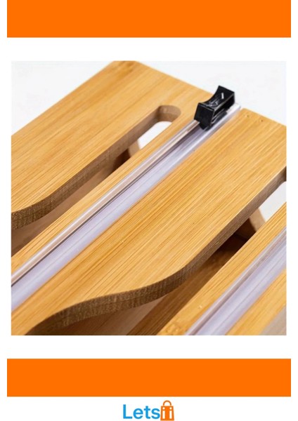 Ahşap 3 Bölmeli Folyo Kesme Standı Pratik Mutfak Düzeni modelleri