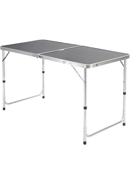 Taburesiz Katlanabilir Piknik Masası Teleskopik Ayaklı - Füme