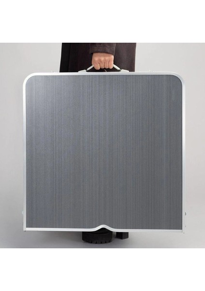 Taburesiz Katlanabilir Piknik Masası Teleskopik Ayaklı - Füme