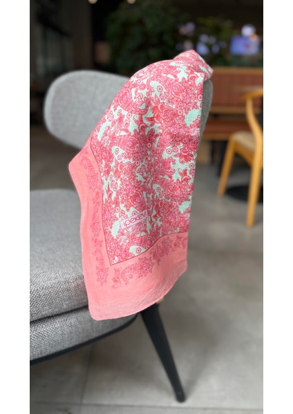 Ipekevi Desenli Tensoft Şal 2890 Mercan