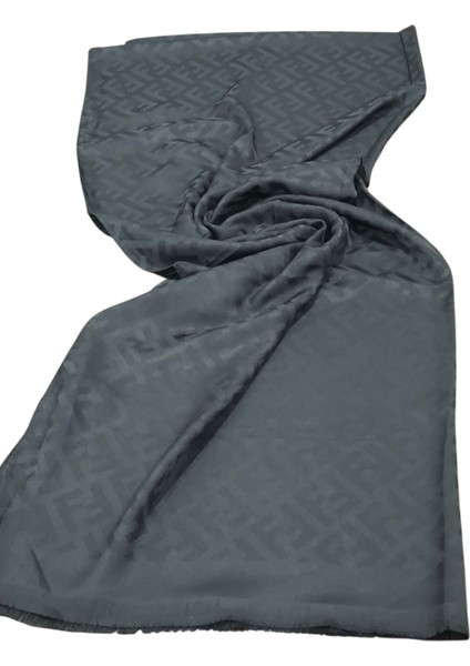 F Desen Mat Ipek Jakarlı Şal Siyah modelleri