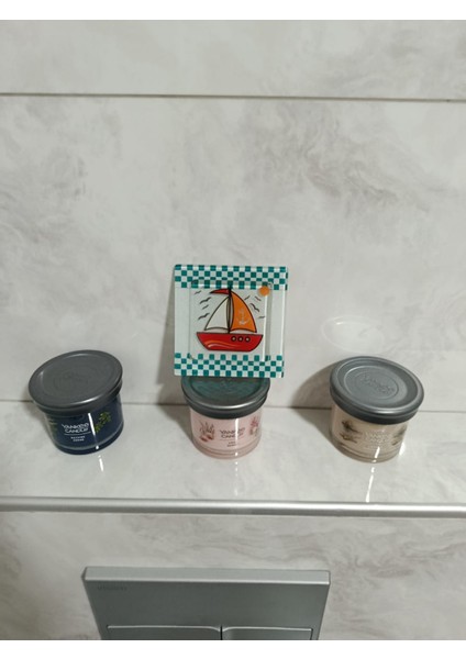 Cam Banyo Gideri Süsü 97 mm x 97 mm Dekoratif Gider Kapağı