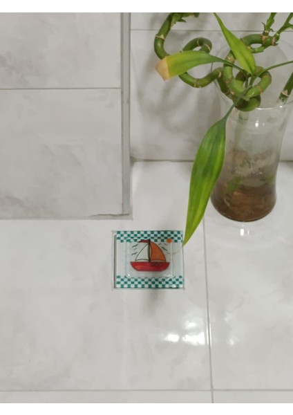 Cam Banyo Gideri Süsü 97 mm x 97 mm Dekoratif Gider Kapağı fiyatları