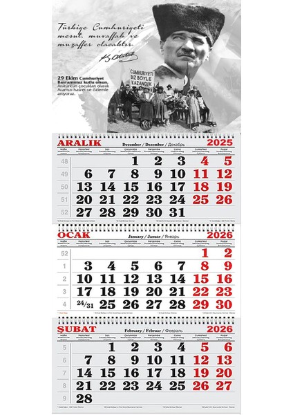 2026 Yılı Gemici Takvimi-29 Ekim Anısına