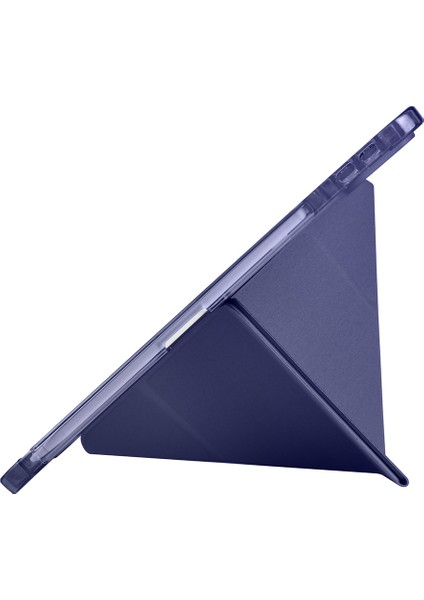 Apple iPad 10.2 (8.nesil) Kılıf Zore Tri Folding Kalem Bölmeli Standlı Kılıf-Koyu Yeşil + Cam modelleri