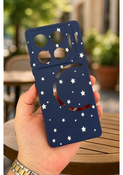 Infinix Gt 20 Pro-Minimal Yıldız Desenli Silikon Darbe Emici Klasik Korumalı Rubber Kılıf