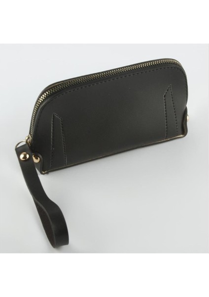 Siyah Dikdörtgen Deri Cüzdan