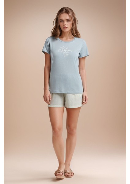 Kadın Giyim T-Shirt & Şort Ikili Pijama Takımı Set LL.AR01.NE00.TT02 fırsatları