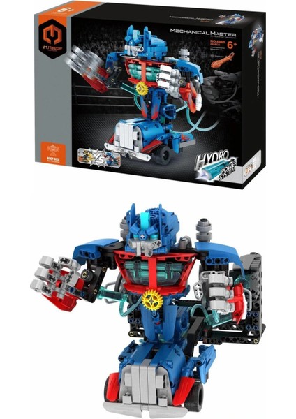 Hidrolik Savaş Robotu Yapım Seti – Pilsiz Teknik Robot Oyuncak 694 Parça modelleri