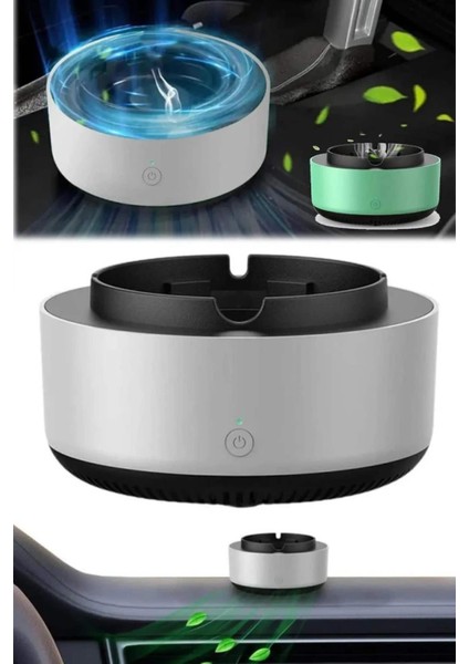 Elektronik Akıllı Küllük Hava Temizleyici Kokusuz Kül Tablası Anti-Duman - M056R606-K51056 fiyatları