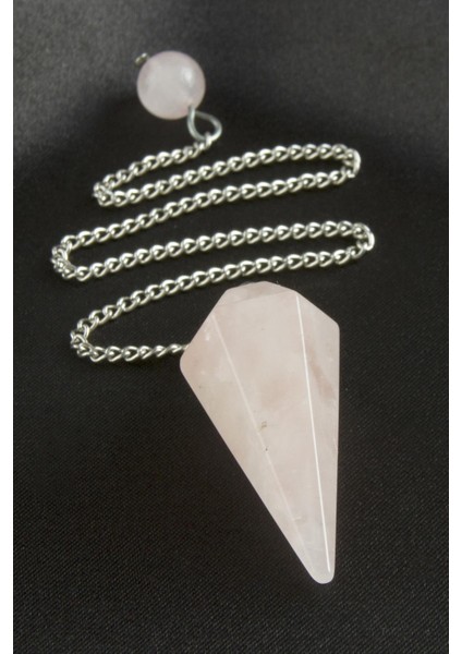 Pembe Kuvars Taşı Pandül Sarkaç