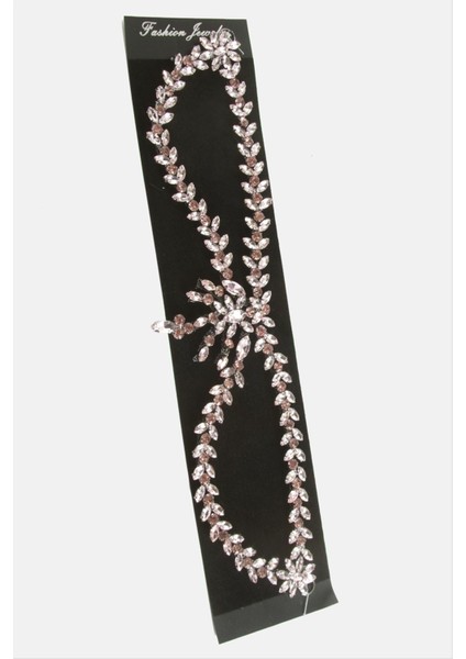 Çiçek Kristal Taşlı Alınlık