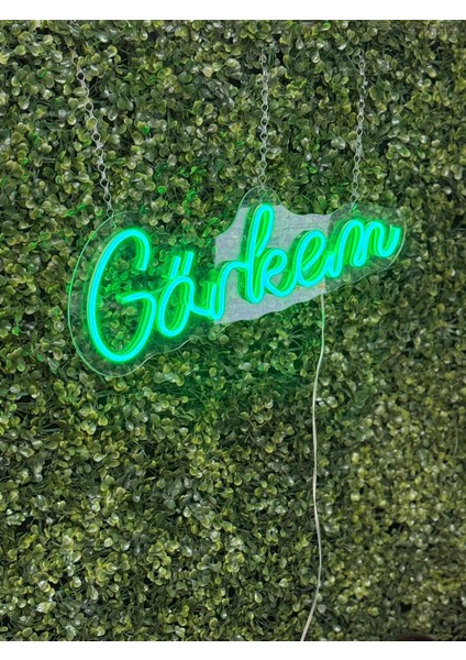 Kişiye Özel Neon LED Yazı 6 Harfli – Isim Yazılı Dekoratif Duvar Işığı