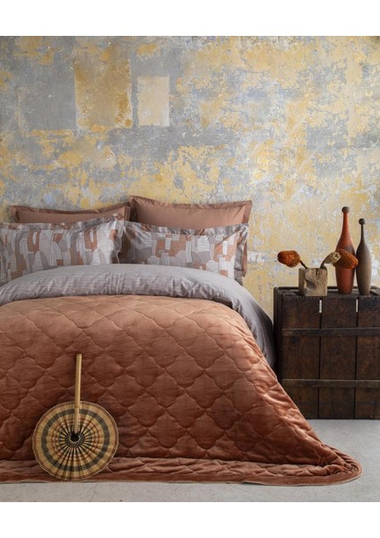 My Touch Odel Somon Çift Kişilik Kadife Nevresim Takımı/complete Set