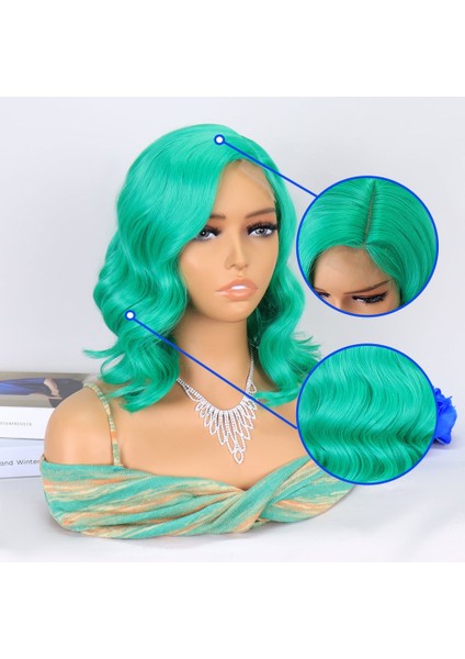 Açık Yeşil Yan Tül Peruk indirimleri