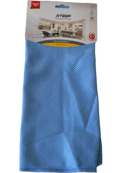 Mikrofiber 40x40 cm Baklava Desen Cam Temizlik Bezi