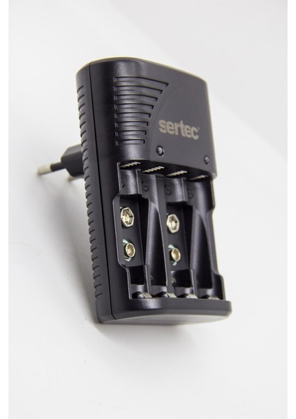 Promo Paket Varta 4 Adet Şarjlı 2600MAH Aa Kalem Pil +Sertec STC-9V Aa-Aaa Otomatik-Hızlı Pil Şarj Cihazı