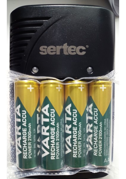 Promo Paket 4 Adet Şarjlı 2600MAH Aa Kalem Pil +Sertec STC-9V Aa-Aaa Otomatik-Hızlı Pil Şarj Cihazı fiyatları