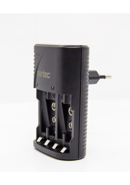 Promo Paket 4 Adet Şarjlı 2600MAH Aa Kalem Pil +Sertec STC-9V Aa-Aaa Otomatik-Hızlı Pil Şarj Cihazı