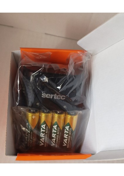 Promo Paket Varta 4 Adet Şarjlı 2100MAH Aa Kalem Pil +Sertec STC-9V Aa-Aaa Otomatik-Hızlı Pil Şarj Cihazı indirimleri