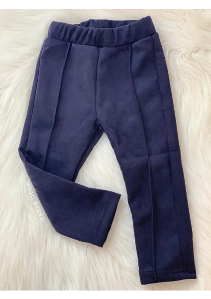 Kız Çocuk Süet Tayt C1158 Lacivert