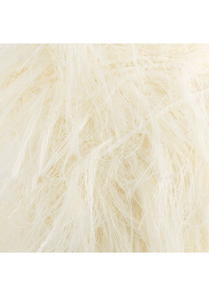 Büro Ev Ofis Hobi Dikiş Atölyesi Için Tavşan Tüyü Krem El Örgü Ipi