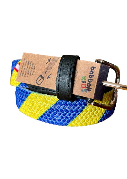 Sarı Lacivert Çocuk Kemeri - 9-12 fiyatları