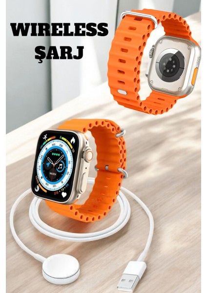 Kablosuz Şarjlı Çağrı ve Müzik Kontrolü Sağlayan Akıllı Saat - M075R071-K82075 modelleri