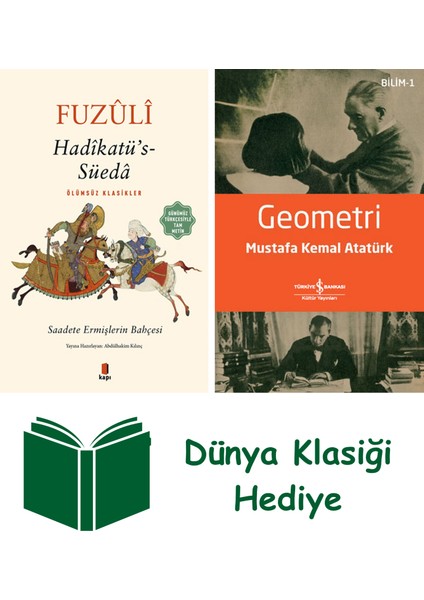 Hadîkatü’s- Süedâ + Geometri + Dünya Klasiği Hediye
