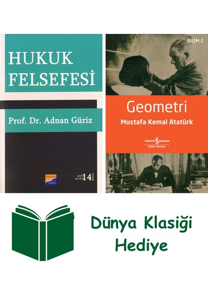 Hukuk Felsefesi + Geometri + Dünya Klasiği Hediye