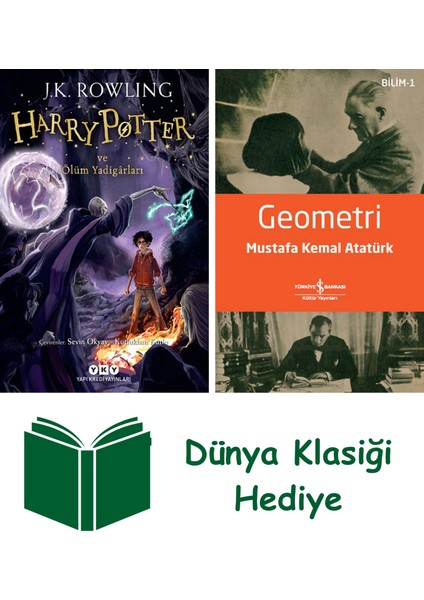 Harry Potter ve Ölüm Yadigârları + Geometri + Dünya Klasiği Hediye