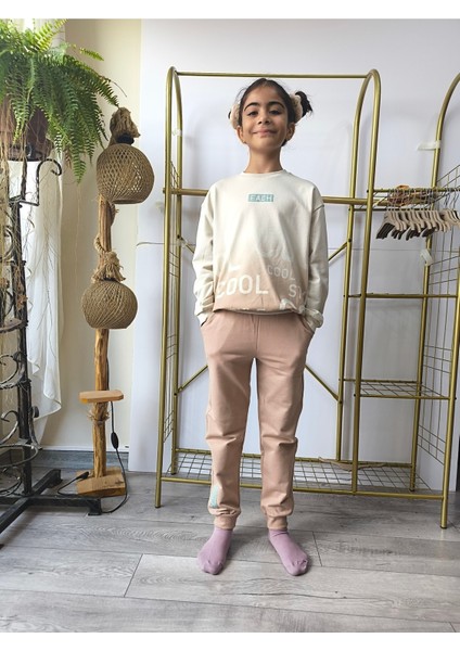 Erkek Kız Çocuk Alt Üst Takım Unisex Uzun Kollu Eşofman Rahat Spor Şık Modern Tasarım Ribanalı fiyatları