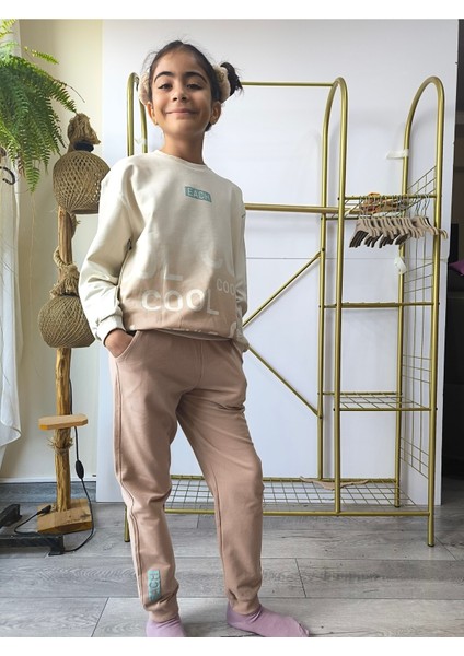 Erkek Kız Çocuk Alt Üst Takım Unisex Uzun Kollu Eşofman Rahat Spor Şık Modern Tasarım Ribanalı indirimleri