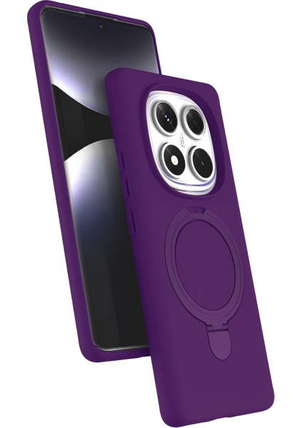 Redmi Note 14 Pro 4g-5g Uyumlu Içi Kadife Stand Olabilen Halka Yüzüklü Kılıf