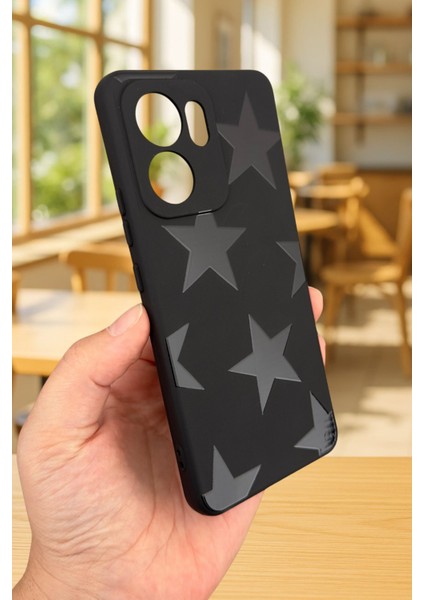 Oppo Reno 13 F Uyumlu Star Silikon Darbe Emici Klasik Korumalı Rubber Kılıf modelleri