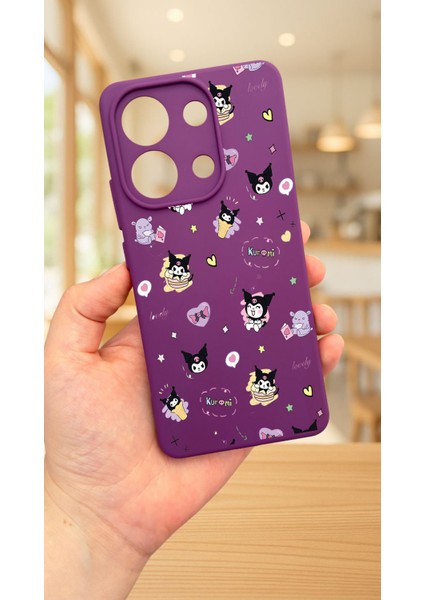 Xiaomi Redmi Note 13 4g Uyumlu Kurumı Desenli Silikon Darbe Emici Klasik Korumalı Rubber Kılıf