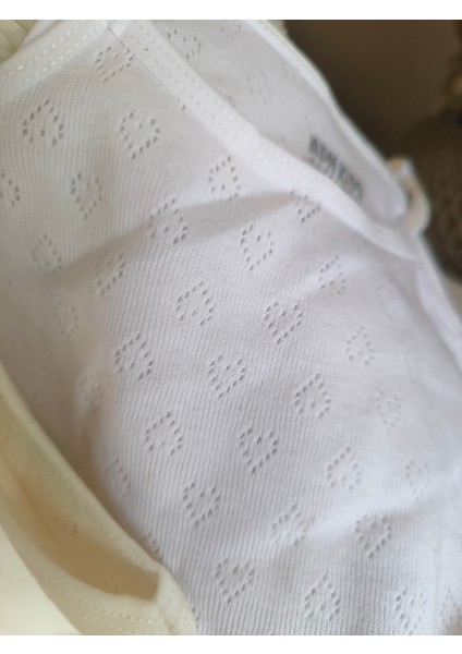 Kız Çocuk Atlet 3'lü Jakarlı Pembe Beyaz Krem %100 Pamuk fırsatları