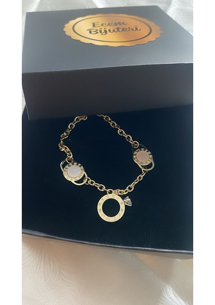 Çelik Altın Kaplama Figürlü Bileklik fiyatları