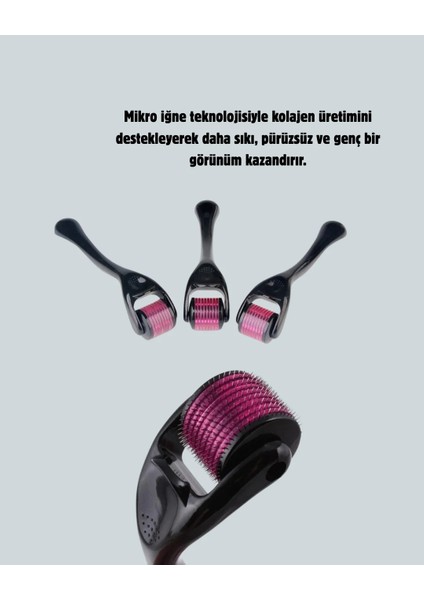 Titanyum Dermaroller 540 Iğne Cilt Onarım ve Kolajen Üretim Desteği fiyatları