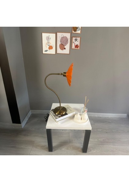 Risso Turuncu Masa Lambası Dekoratif Abajur Çocuk Odası Başucu Lambası Okuma Lambası fiyatları