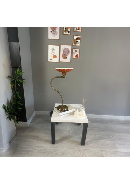 Risso Turuncu Masa Lambası Dekoratif Abajur Çocuk Odası Başucu Lambası Okuma Lambası indirimleri