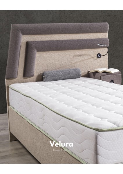 Natura Form Çift Kişilik Yatak Baza Başlık Seti (180 x 200)