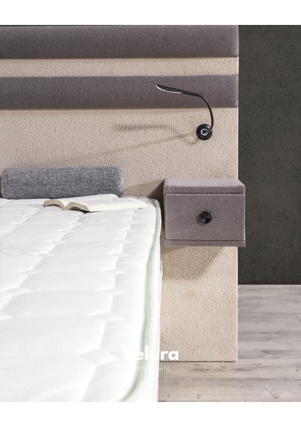 Natura Form Çift Kişilik Yatak Baza Başlık Seti (180 x 200)