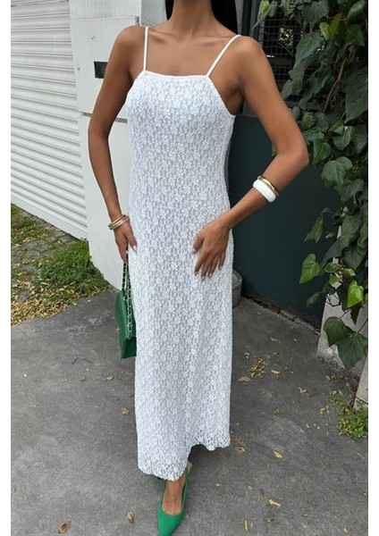 Askıları Ayarlanabilir Örme Dantel Elbise 2879 modelleri