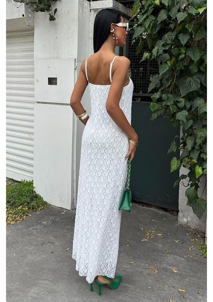 Askıları Ayarlanabilir Örme Dantel Elbise 2879 fırsatları