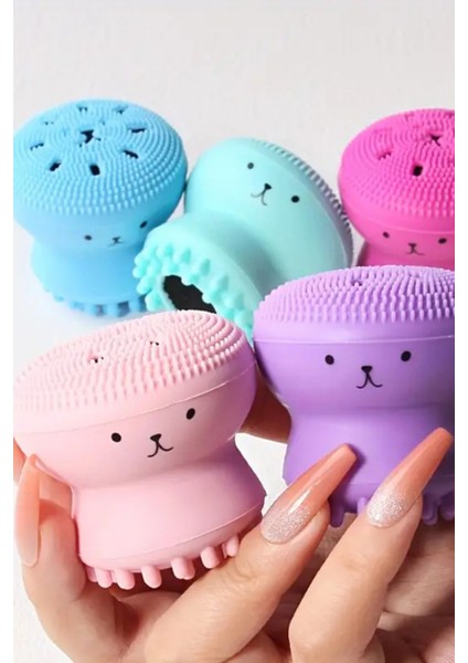(2 Adet) Silikon Yüz Temizleme Fırçası | Peeling Etkili Mini El Yüz Cilt Temizleme Fırçası fiyatları