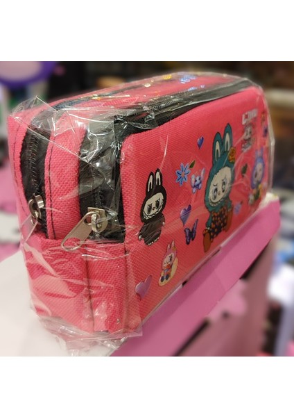 Labubu Figürlü Çift Bölmeli Kalem Kutusu/çantası AD11121 fiyatları