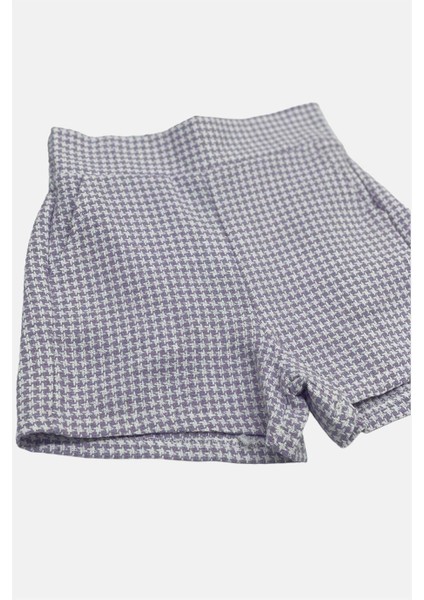 Mojo Kız Çocuk Kazayağı Keten Şort 3852 Mor